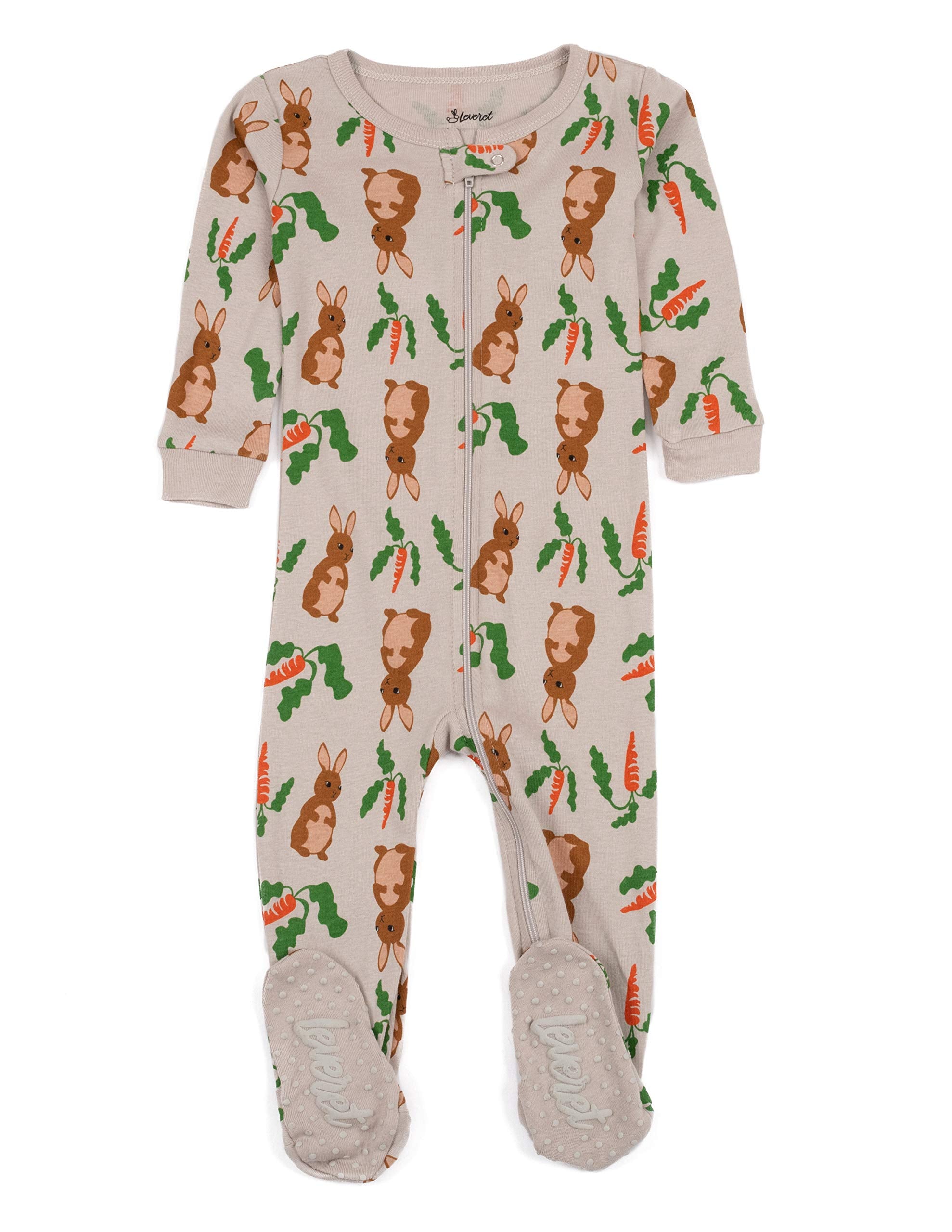 Leveret Kids & Toddler Footed Pajamas Boys Girls 100% Cotton Rabbit (Size 3 Year WBBAPB08NBXWGW5