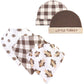 Hudson Baby Unisex Baby Cotton Bib And Headband Or Caps Set, Boy Turkey, One Size