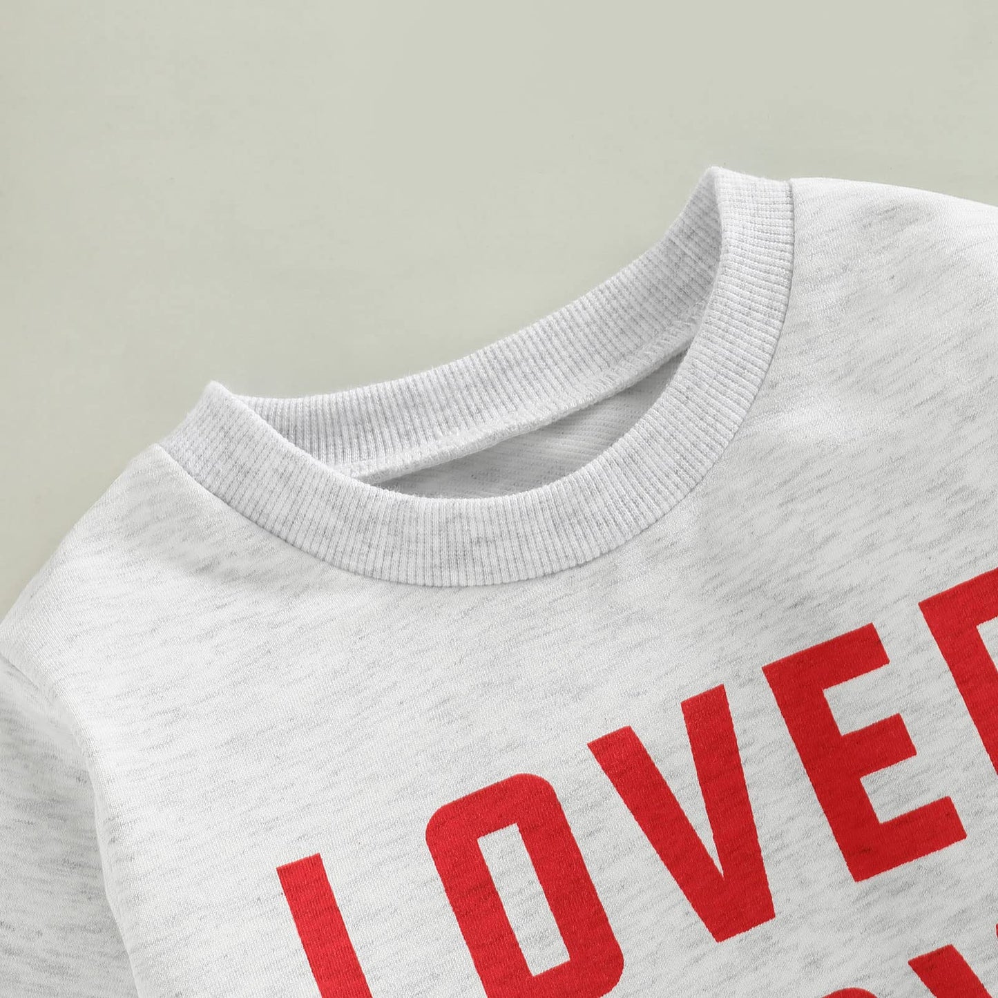 Fiomva Baby Girl Boy Valentine'S Day Outfits Love Print Long Sleeve Pullover Sweatshirt Overszied Sweater Fall Winter Clothes (L