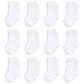 Touched By Nature Baby Boys Organic Cotton Casual Sock, White 12-Pack, 12-24 Months Us