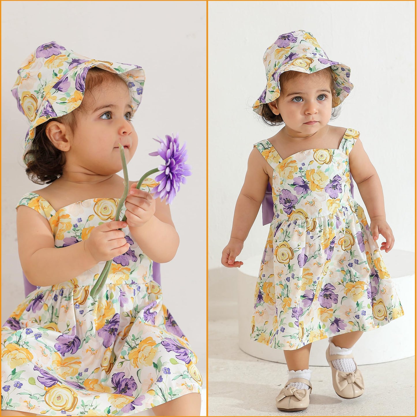 Toddler Girl Dress Baby Girl Summer Clothes Purple Sleeveless Dresses Casual Boho Halter Sundress Toddler Outfits 18-24 Month Gi