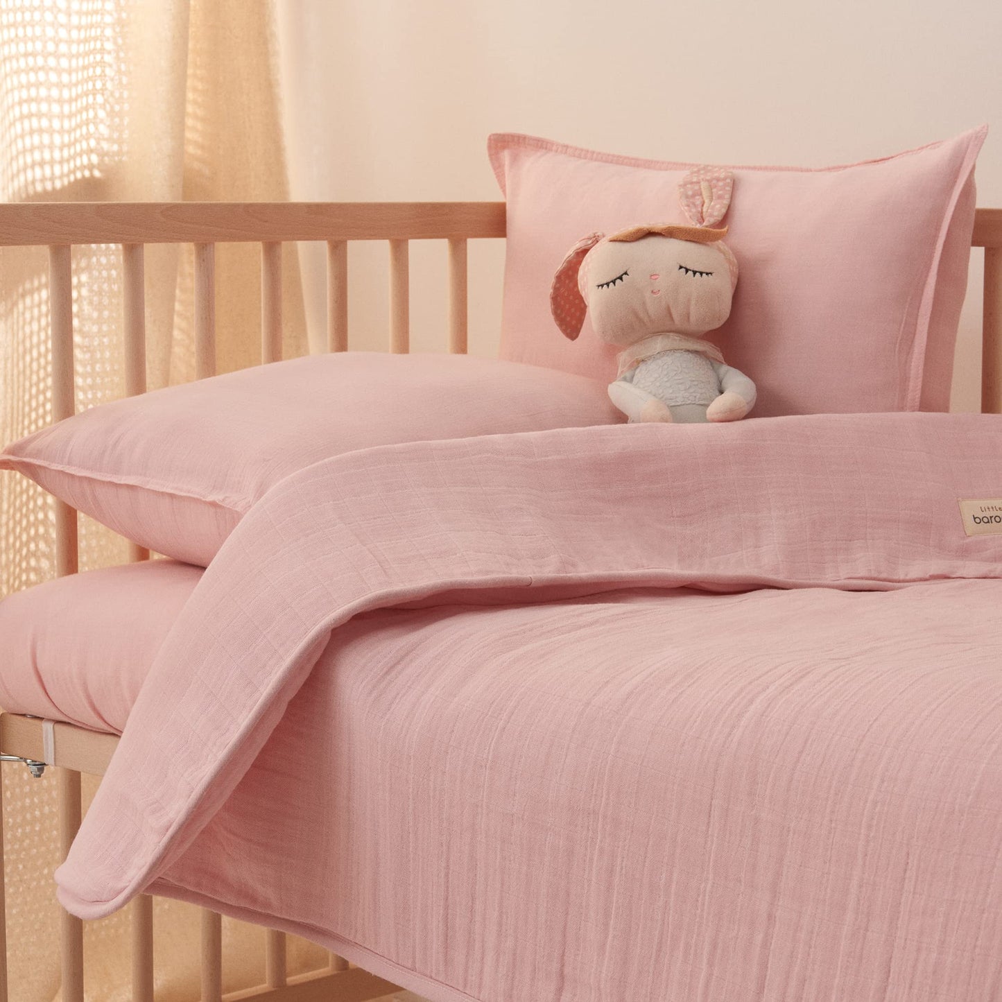 Barooga Toddler Pillowcase, 14'X19', 2 Pack, Muslin Baby Pillow Cases, 100% Cotton, Fits Pillows Sized 12'X16', 13'X18', O