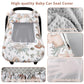 Caruili Car Seat Cover Baby Girl Boy, Warm Winter Carseat Cover For Baby, Kick-Proof Infant Car Seat Cover With Peep Window, Win