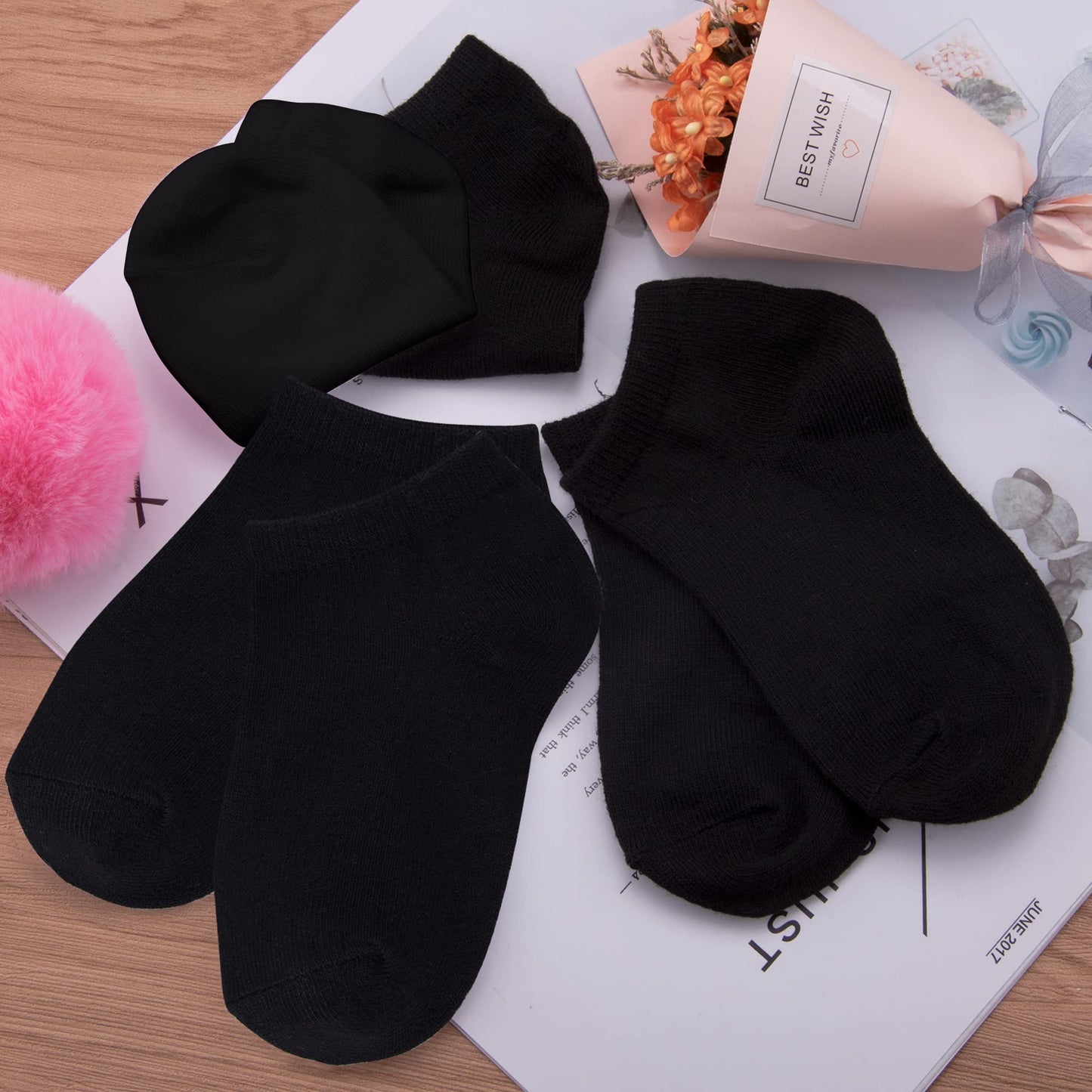 Duufin 25 Pairs Toddler Ankle Socks Low Cut Kids Half Cushion Toddler Socks Black Low Rise Ankle Socks For Toddler Boys And Girl