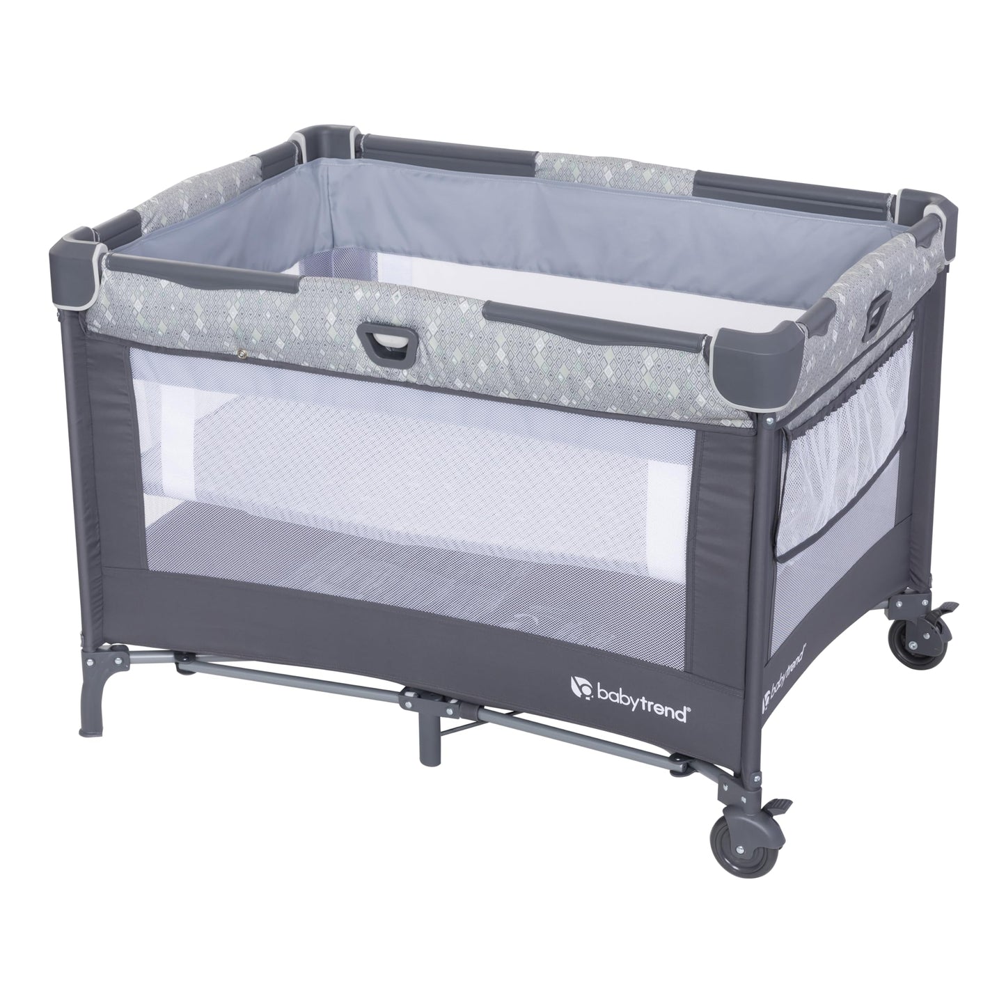 Baby Trend Nursery Den Playard With Snooze Pod And Flip Over Changer, Diamond Sage