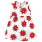 Hudson Baby Baby Girls' Cotton Dress And Cardigan Set, Poinsettia, 0-3 Months