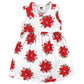 Hudson Baby Baby Girls' Cotton Dress And Cardigan Set, Poinsettia, 2T