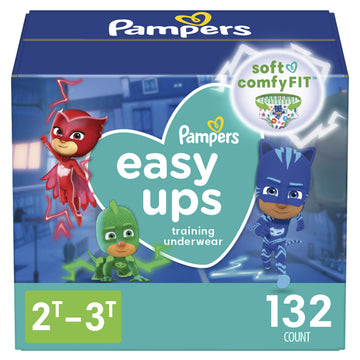Pampers Easy Ups Boys & Girls Bluey Potty Training Pants - Size 2T-3T, 132 Count, Training Underwear (Packaging May Vary)
