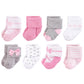 Little Treasure Baby Boys Newborn Casual Socks, Ballerina 8-Pack, 0-6 Months Us