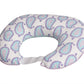Bacati - Paisley Hugster Nursing Cover Ultra-Soft 100% Cotton Fabric In A Fashionable Two-Sided Design (Lilac/Purple/Aqua, Pillo