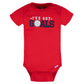 Gerber Baby Boy'S 8-Pack Short Sleeve Onesies Bodysuits, Sports Blue White, 0-3 Months
