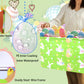 Boohit Large Easter Baskets For Kids Personalized Baby Girl Easter Basket Cute Teen Boy Spring Decor (Flower Basket Bunny Egg)