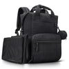 VONAL Diaper Bag Backpack, Lightweight Baby Diaper Bags, Travel Large Diaper Bag with Changing Station, Black Diaper Backpack fo