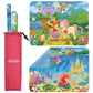Klean Kids [2 Pack] Silicone Placemats For Toddlers (Mermaid And Princess) - Non Slip 2-Pack With Travel Bag - Princess & Mermai