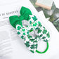 Lanmerry St. Patrick'S Day Baby Girl Clover Headbands, Elastic Nylon Hair Accessories For Newborn Infant Toddler