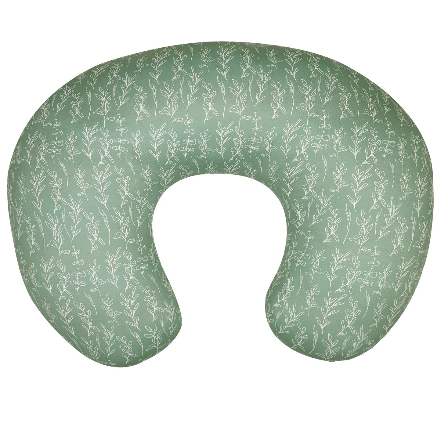 Hnhuaming Green Sage Nursing Pillow Cover, Breastfeeding Pillow Slipcover For Baby Girls/Boys, Soft Snug Fits On Newborn Feeding