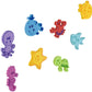 Nuby 16-Piece Floating Foam Bath Animals Set