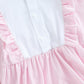 Mlpeerw My First Valentines Day Baby Girl Outfit Newborn Heart Smocked Bubble Romper Bodysuit Cute Valentines Day Clothes (Easte