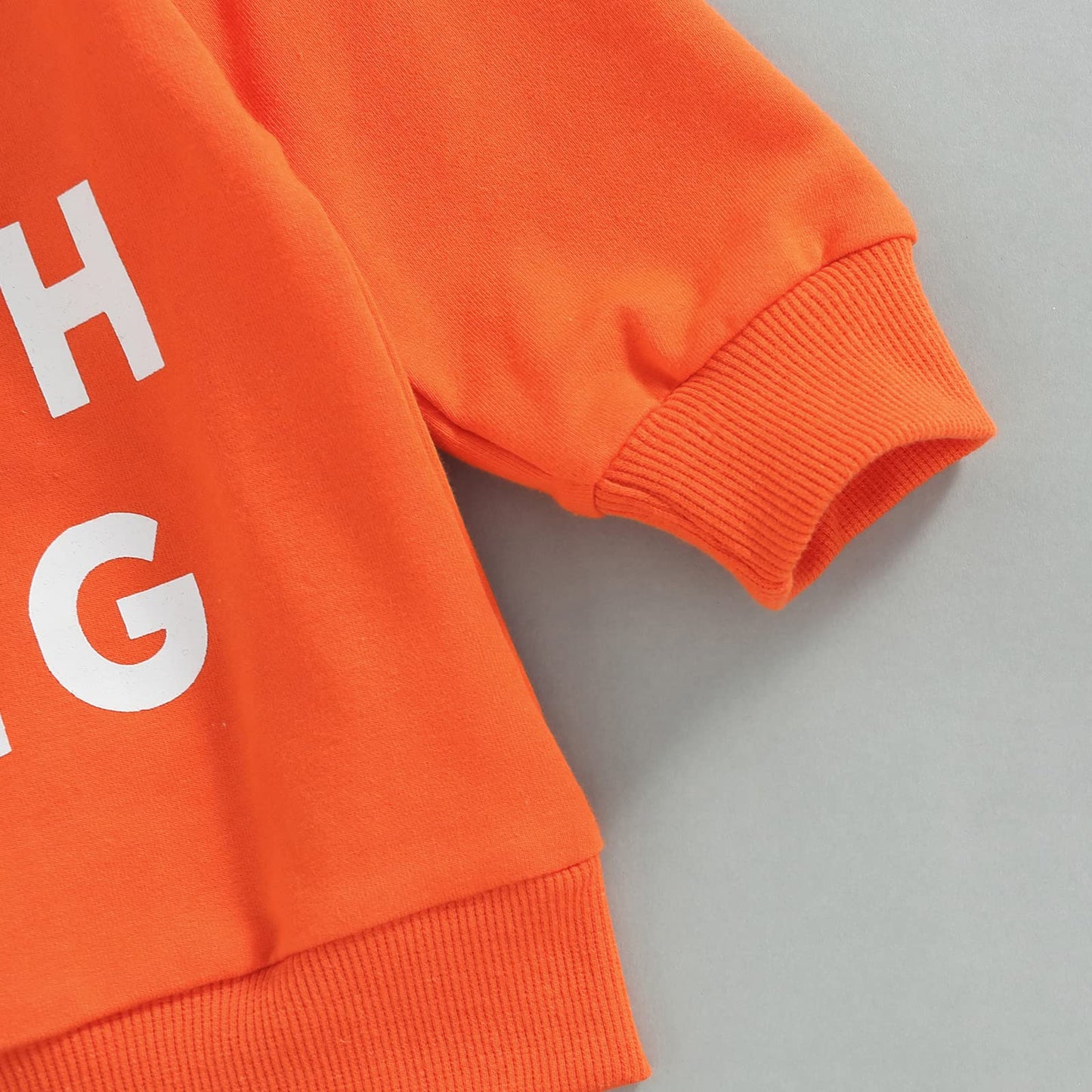 Mozikqin Toddler Baby Halloween Outfit Girl Boy Crewneck Sweatshirt Long Sleeve Letter Pullover Sweater Cute Fall Clothes (Tiny