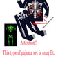 Family Feeling Baby Infant Boys Girls Glow-In-The-Dark Skeleton Halloween Pajamas Sets Long Sleeve Kids Toddler Pjs Blue Size 18