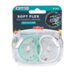 Dr. Talbot'S Soft-Flex Orthodontic Pacifiers 6-12 Months, Aqua/White, 2 Pack