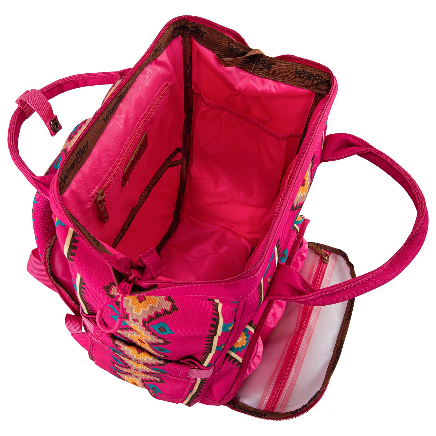 Montana West Wrangler Callie Diaper Bag Backpack With Stroller Straps Multifunction Baby Travel Bag Wg2204-9110Hpk
