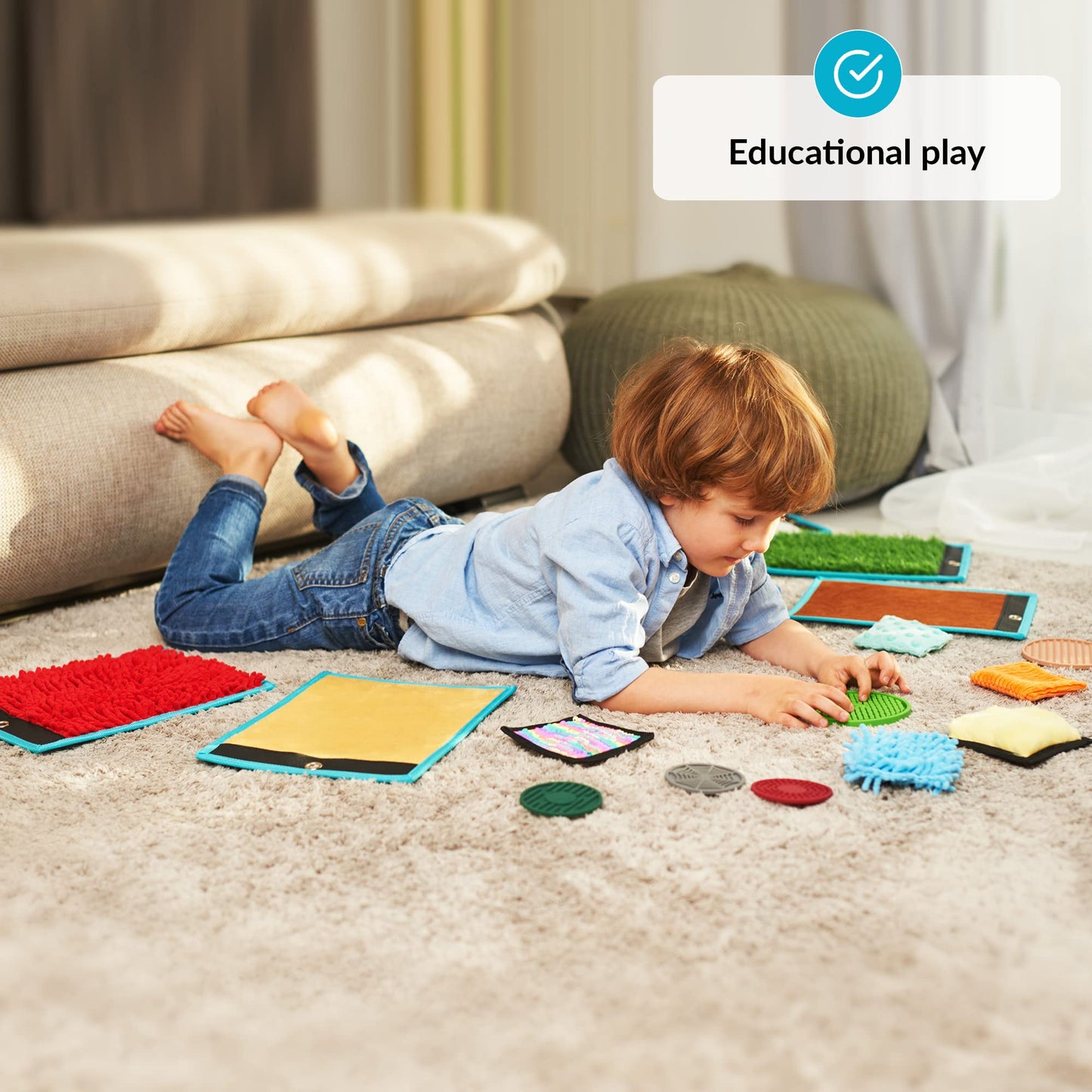ODOXIA Sensory Mats for Autistic children  Sensory Tiles for Kids  Mats, Discs & Bean Bags  Sensory Wall Panel  Multi-Sensory Ex
