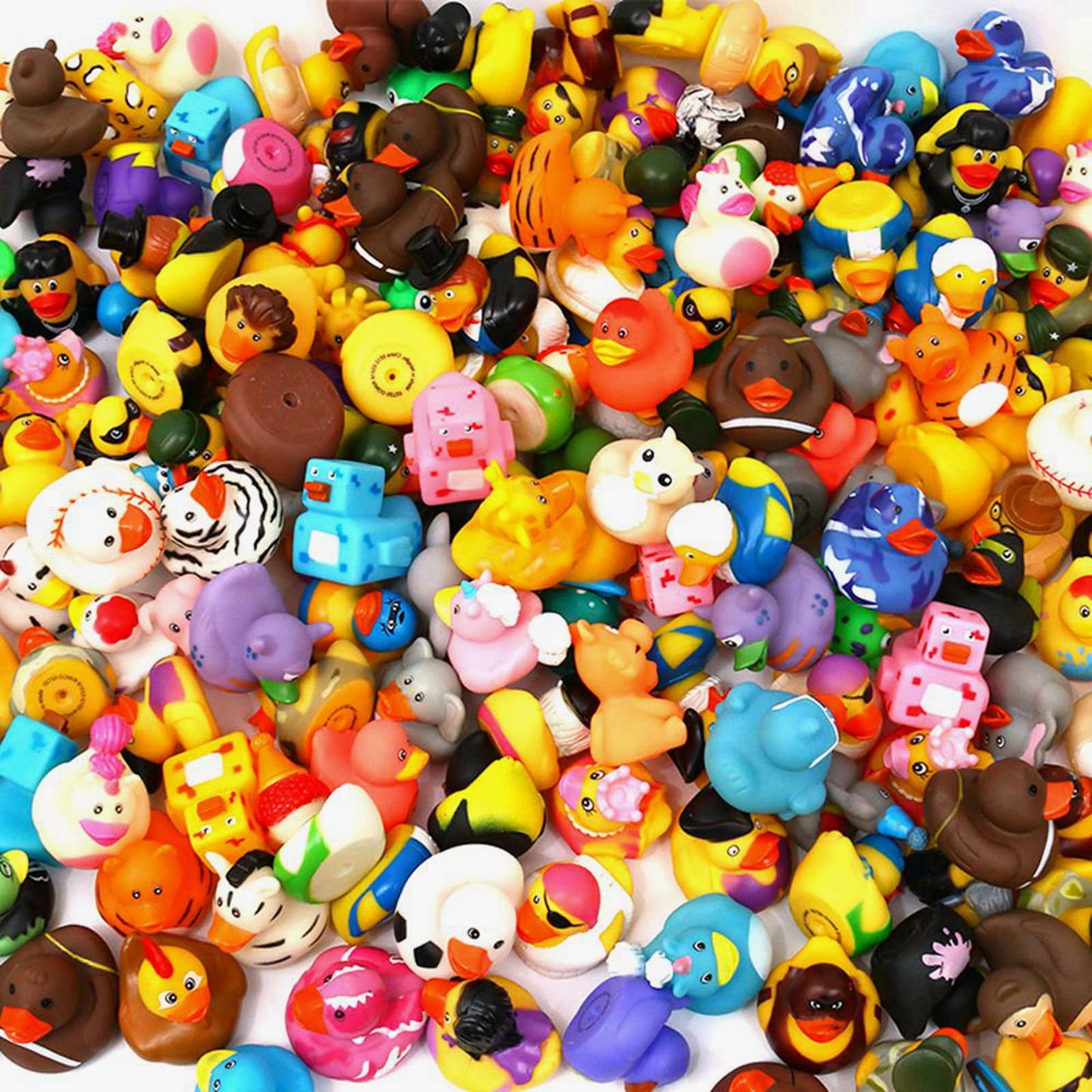 XY-WQ Rubber Duck 50 Pack for Jeeps Bath Toy Assortment - 2.3 Inch Bulk Floater Duck for Kids - Baby Showers Accessories - Party