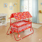 Avani Metrobuzz Small Baby Cradle With Wheels, Foldable Design With Canopy For For 06 Months Baby Boys And Girls (Medium_Red)