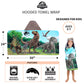 Franco Kids Bath And Beach Soft Cotton Terry Hooded Towel Wrap, 24 In X 50 In, Jurassic World