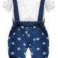 Chumhey Baby Pant Set,Toddler Overall Set,Little Girl Overall Shirt Cute Cartoon Bunny,3-4 Years