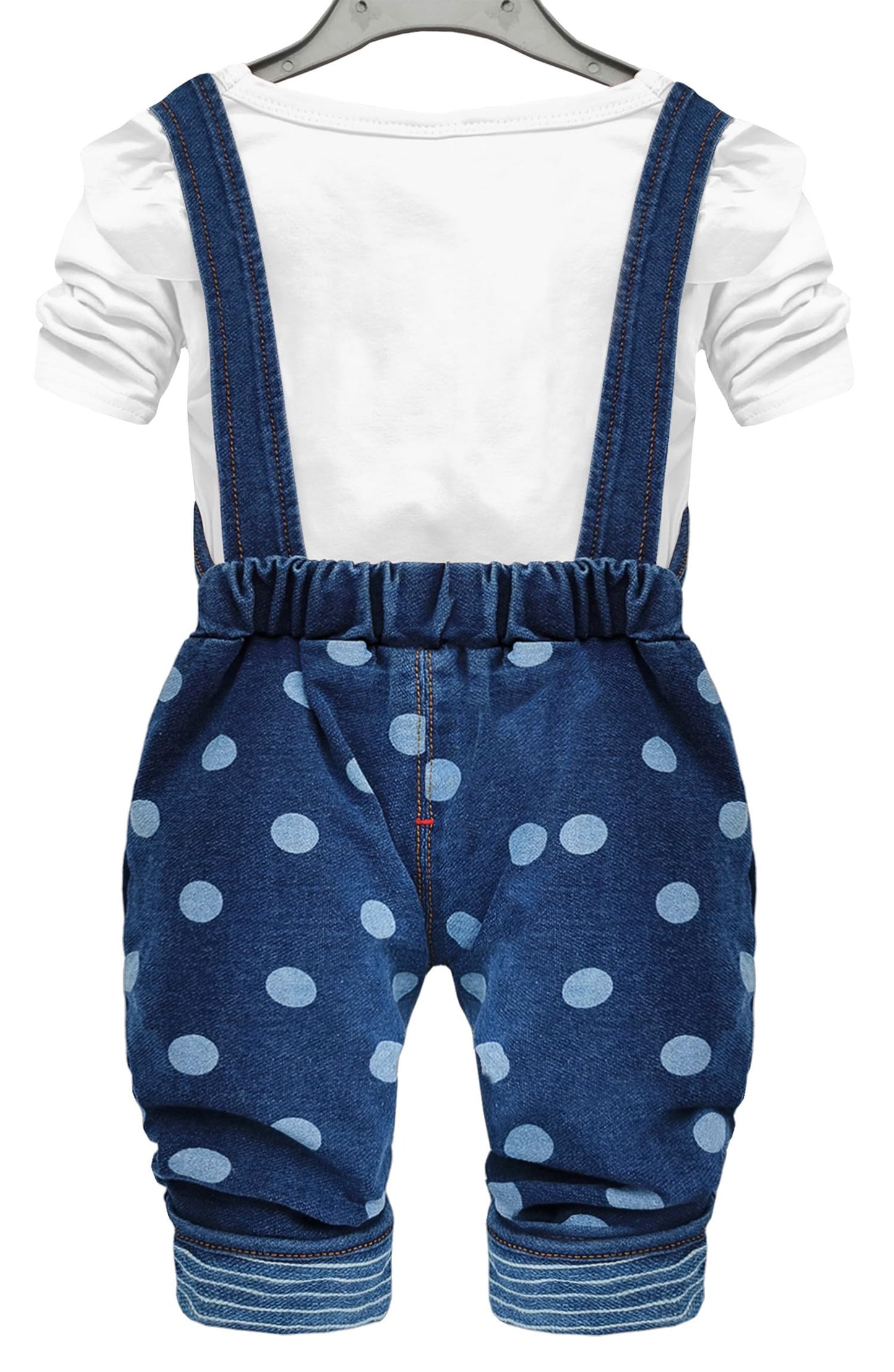 Chumhey Baby Pant Set,Toddler Overall Set,Little Girl Overall Shirt Cute Cartoon Bunny,3-4 Years
