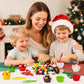 FFyhiinski Christmas Sensory Bin Fillers - 266Pcs Christmas Winter Fine Motor Toys Counting Sorting Toys for Kids, Plastic Bead