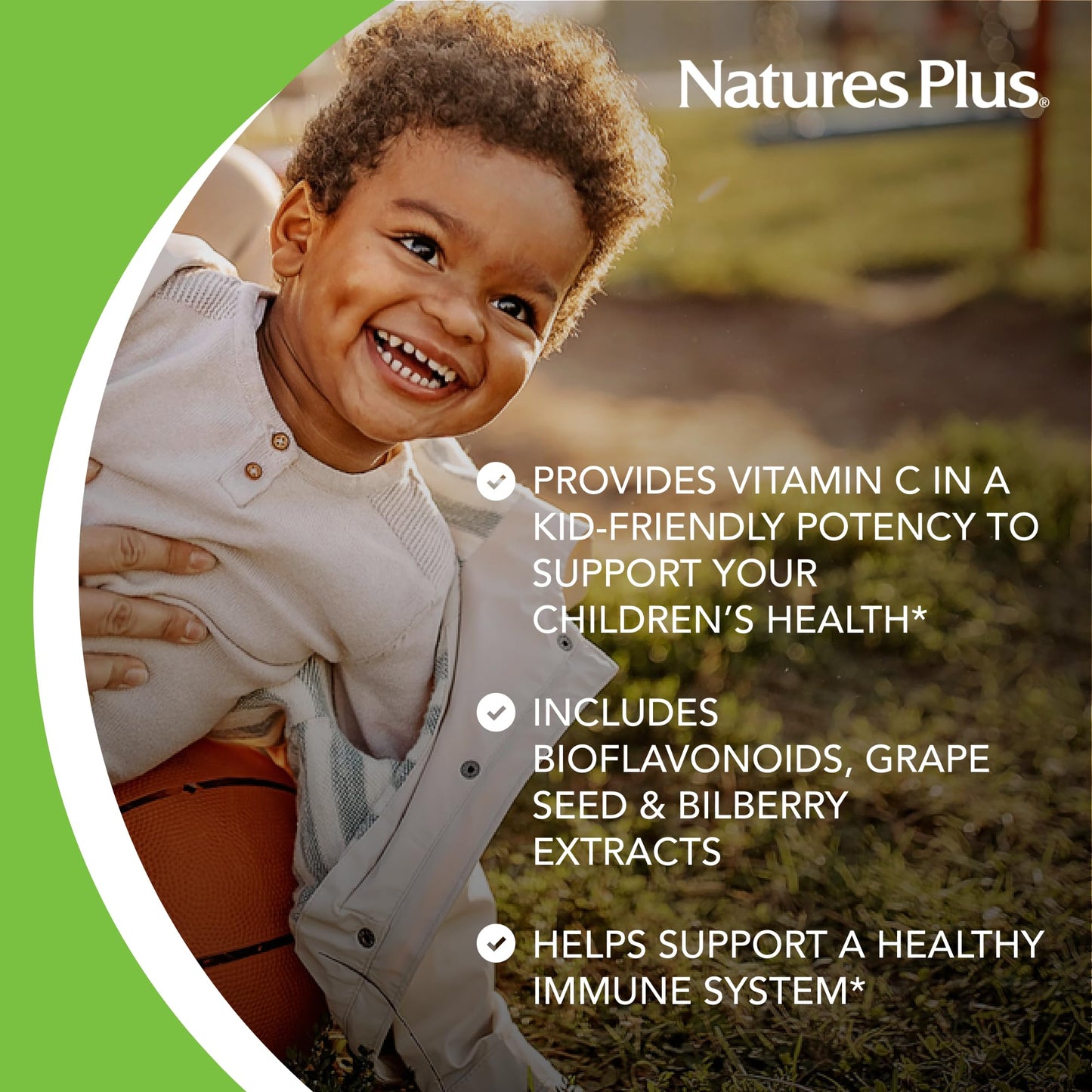 Natures Plus Animal Parade Vitamin C Children'S Chewable - Natural Orange Juice Flavor - 90 Animal-Shaped Tablets - Vegan, Veget