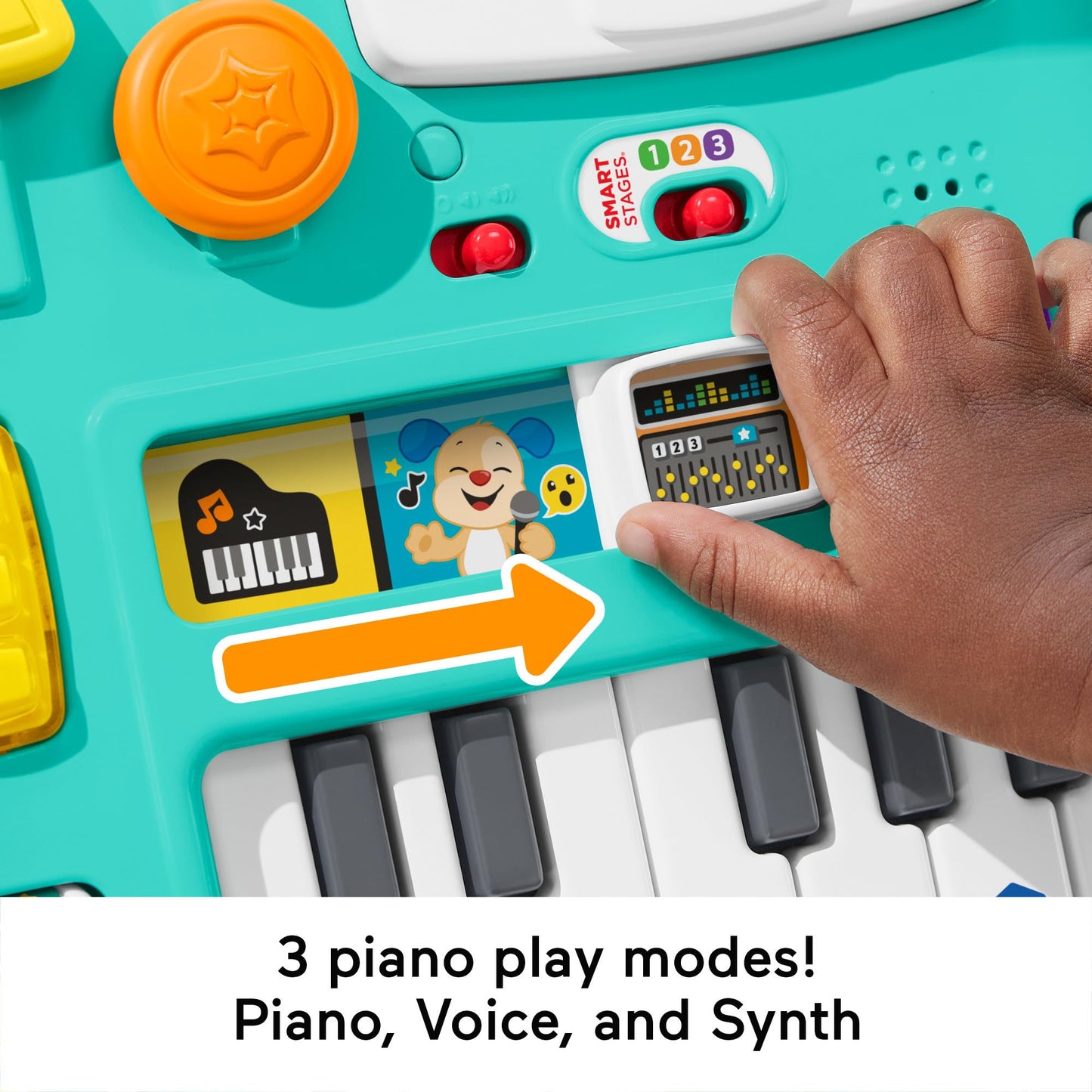 Fisher-Price Baby & Toddler Toy Laugh & Learn Mix & Learn DJ Table with Music Lights & Activities for Developmental Play Infants