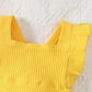 Fullfamous Newborn Baby Girl Clothes Outfits Romper Spring Summer Clothing Onesie Bodysuit Jumpsuit Ropa De Bebe Nia Yellow Newb