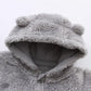 Baby Boy'S Polar Fleece Clothing Set Adorable Romper Jumpsuits For 6-9 Months Kids Gray Fluffy Jumpsuit
