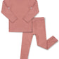 Avauma Baby Boys Girls Pajama Set Kids Toddler Snug Fit Basic Cotton Sleepwear Pjs For Daily (Indie Pink-1 Small)