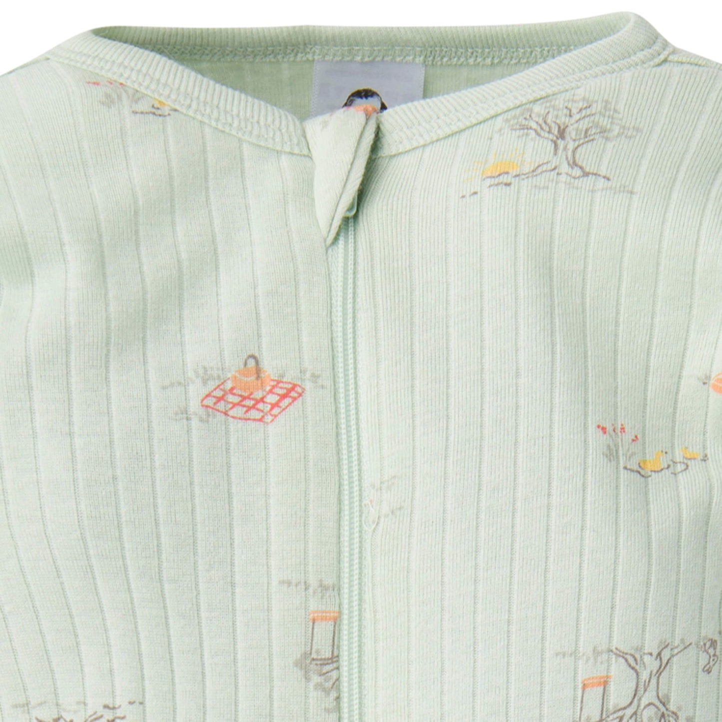 Gerber Baby Unisex 2-Pack 2-Way Zip Textured Sleep 'N Play, Park Picnic, 3-6 Months