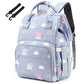 Yusudan Elephant Diaper Bag Backpack for Baby Girls, Mom Waterproof Large Nappy Bags for Women