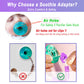 5 Pack Silicone Pacifier Clip Adapter Ring For Philips Avent Soothie, 100% Food-Grade Silicone Binky Clips Holder Adapter Rings