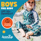Swimzip Boys' Long-Sleeve Upf 50+ Swimsuit For Baby, Toddler, & Little Boys Green