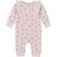 Gerber Baby Girls' Ruffle-Edge Romper, Tossed Flowers, 0-3 Months