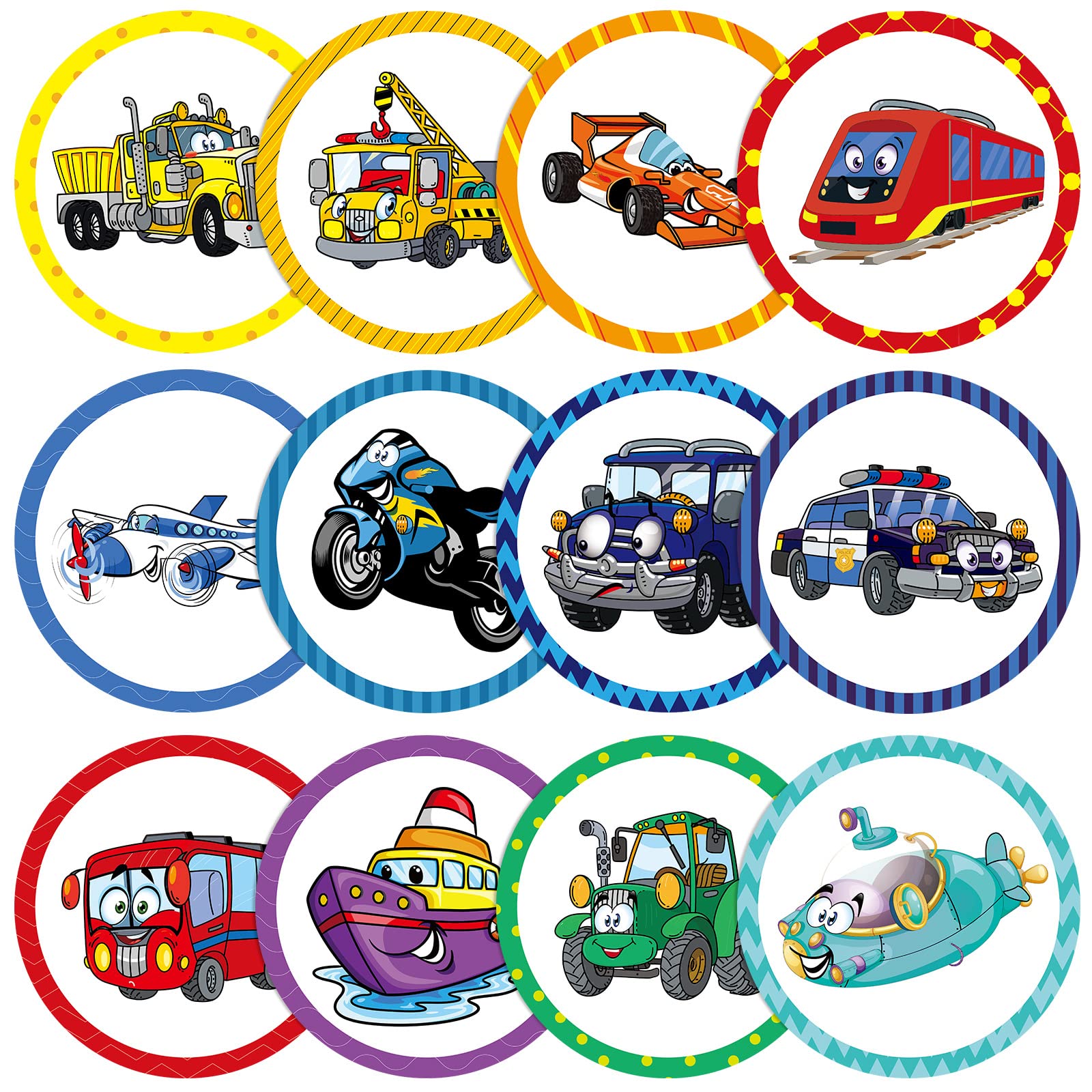 Eersida 120 Pcs Toilet Targets for Potty Training Boy Pee Tinkle Target Travel Potties Flushable Car Animal Potty Training Stick