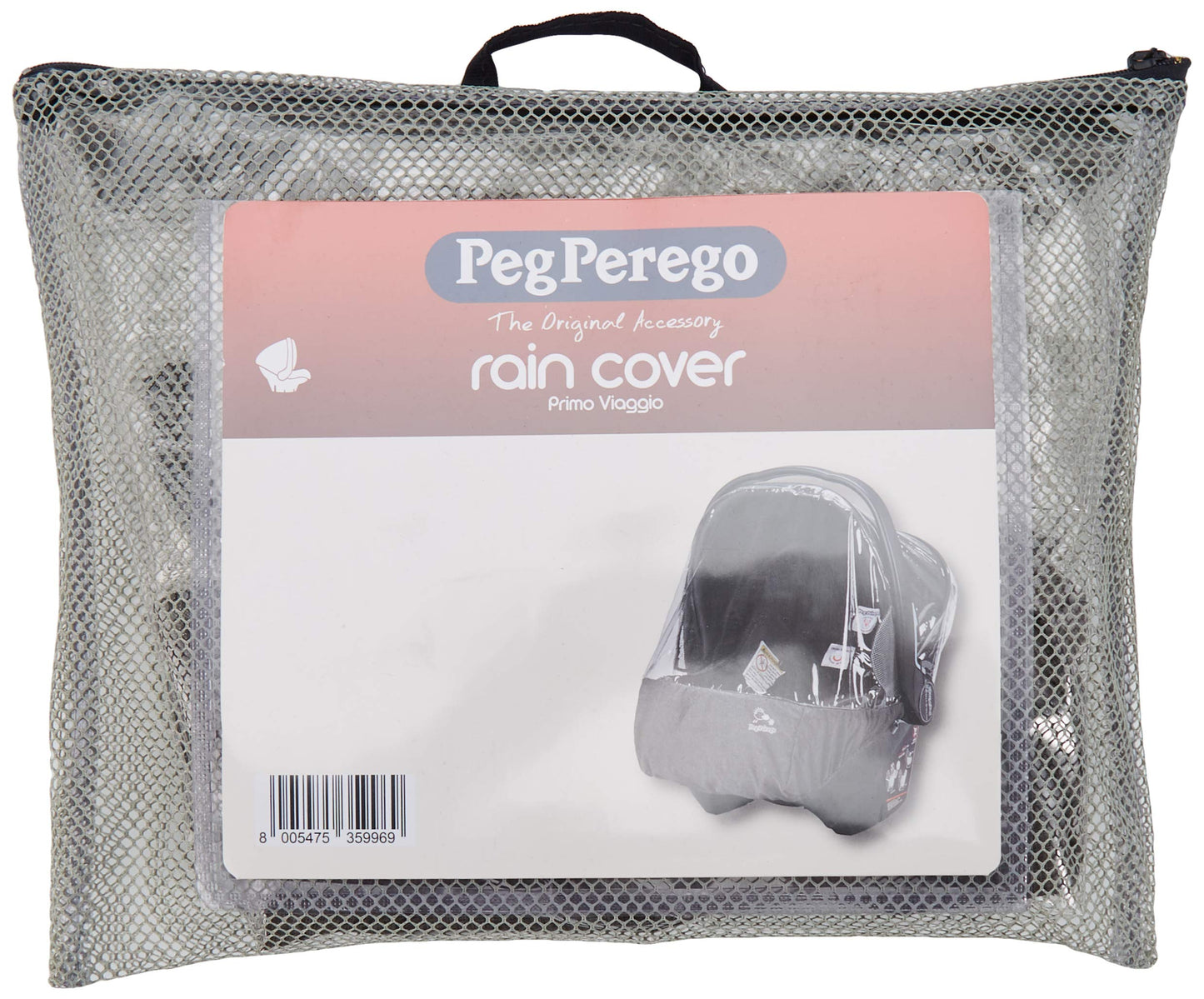 Peg Perego Primo Viaggio Rain Cover - Accessory - Approved For Use With Any Peg Perego Primo Viaggio Infant Car Seats - Clear Wi