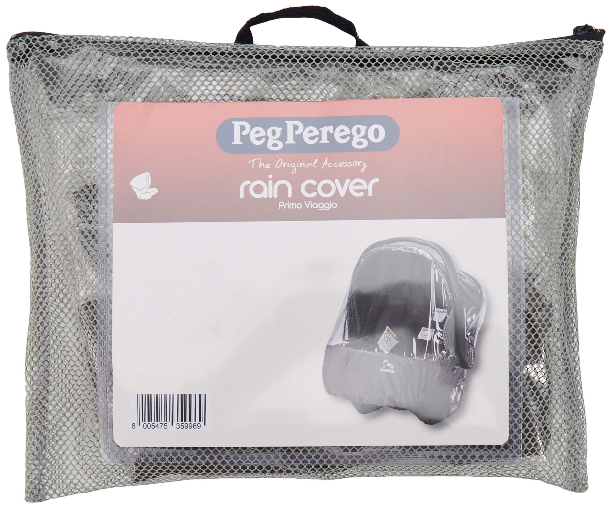 Peg Perego Primo Viaggio Rain Cover - Accessory - Approved For Use With Any Peg Perego Primo Viaggio Infant Car Seats - Clear Wi