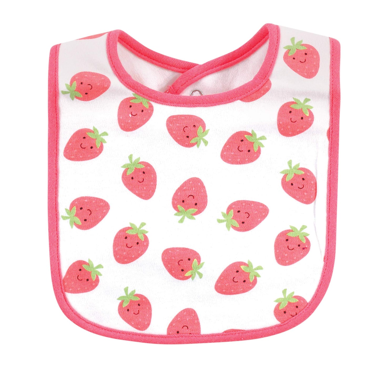 Hudson Baby Unisex Baby Cotton Bibs, Cute Fruit, One Size