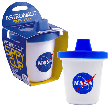 Gamago Nasa Baby Sippy Cup - Adorably Cute Learner Sippy Cup For Babies, Toddlers And Kids - 6+ Months Old - Holds 7 Ounces - Bp