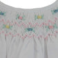 Petit Ami Baby Girls' Daydress With Embroidered Hem, Preemie, White