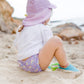 I Play Girls Reusable Absorbent Baby Swim Diapers Violet Rainbows 6 Months
